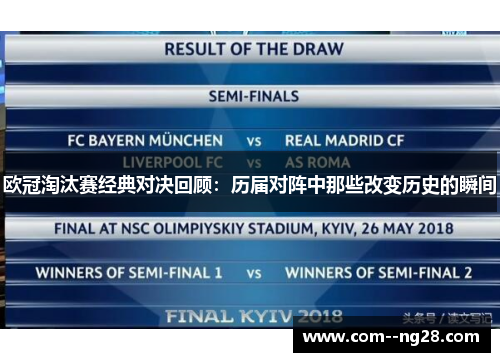 欧冠淘汰赛经典对决回顾：历届对阵中那些改变历史的瞬间