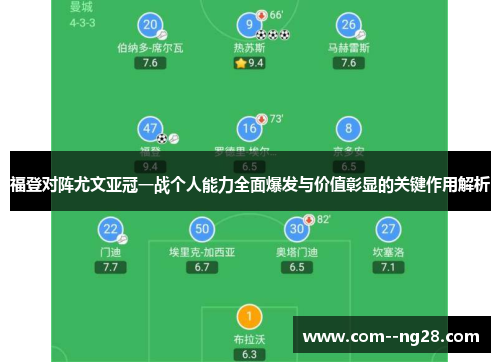 福登对阵尤文亚冠一战个人能力全面爆发与价值彰显的关键作用解析